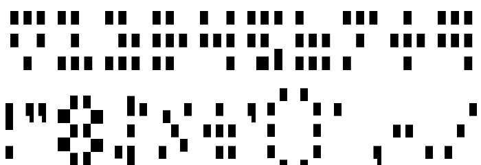 Iconian Condensed Font OTHER CHARS