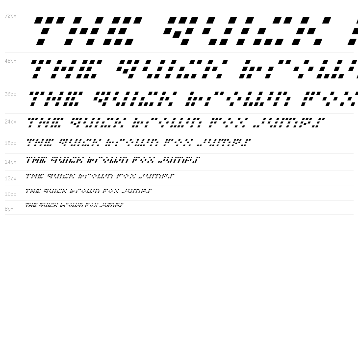 Iconian Italic Waterfall