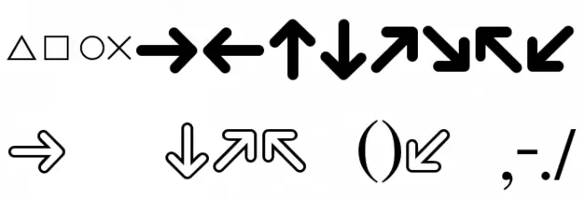 Iconic PSx Font OTHER CHARS