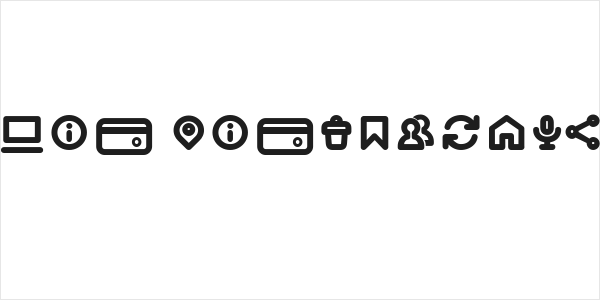 Iconic Pictograms Bold Logo