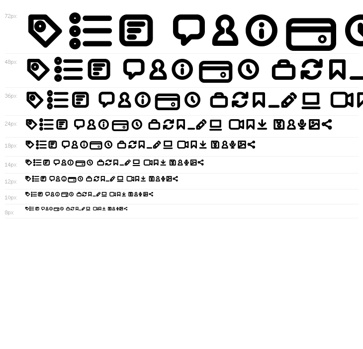 Iconic Pictograms Bold Waterfall