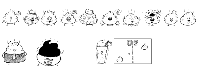 Iconic Poopies Font OTHER CHARS