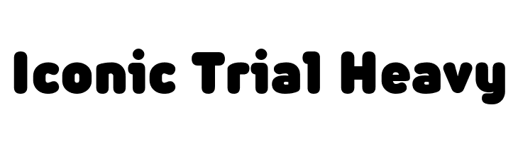 Iconic Trial Heavy  font caratteri gratis
