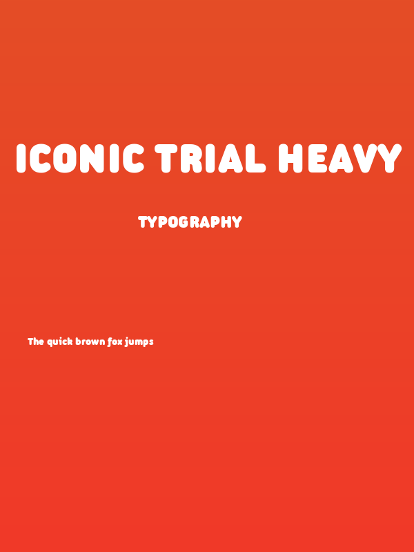 Iconic Trial Heavy Poster
