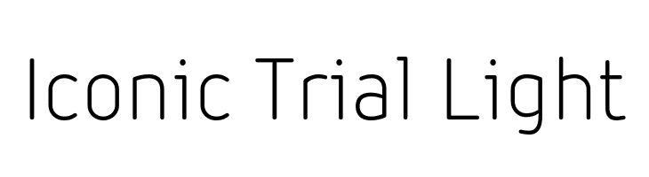 Iconic Trial Light  les polices de caractères gratuit tlcharger