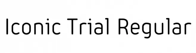 Iconic Trial Regular  Скачать бесплатные шрифты