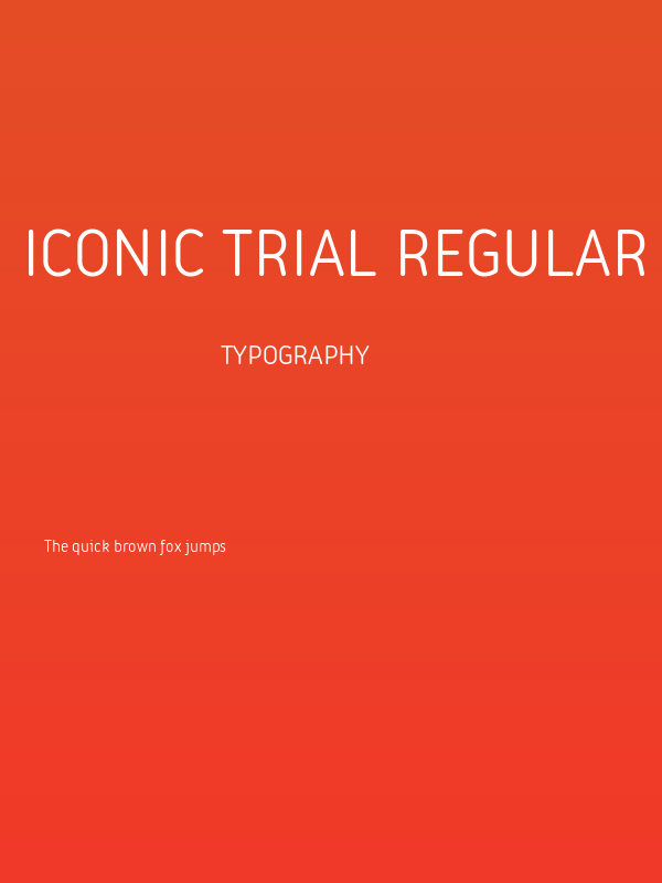 Iconic Trial Regular Poster