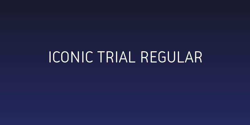 Iconic Trial Regular Social Header