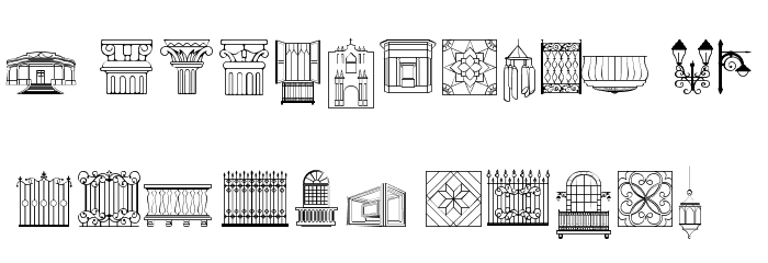 Iconos prado Font LOWERCASE