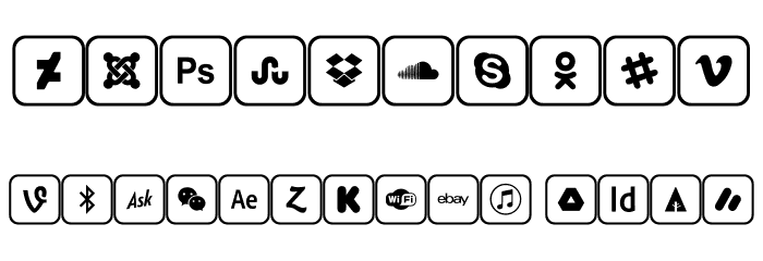 Icons 2019 Font OTHER CHARS