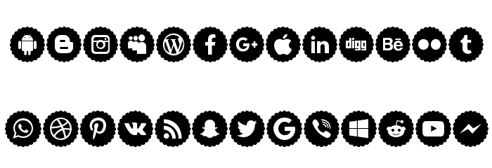 Icons-Color Font LOWERCASE