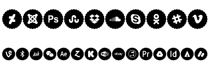 Icons Font Color 2019 Font OTHER CHARS