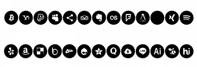Icons Font Color 2019 Fuentes MAYÚSCULAS