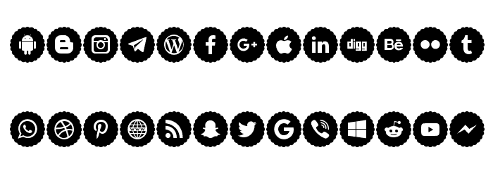 Icons Font Color 2019 Font LOWERCASE