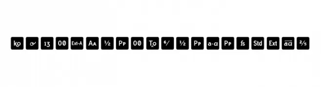 Icons OpenType Regular  Fuentes Gratis Descargar