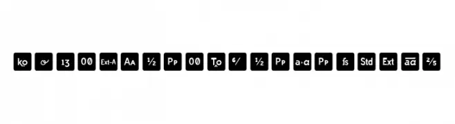 Icons OpenType Regular  font caratteri gratis