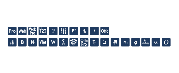Icons OpenType Regular Other Characters