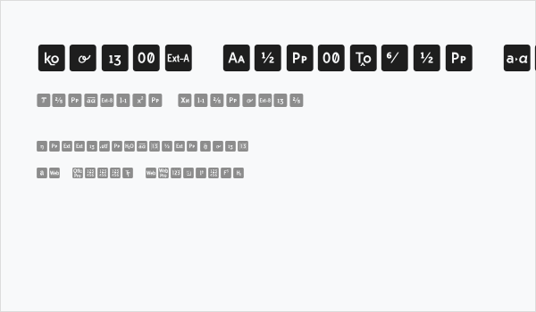 Icons OpenType Regular Business Card
