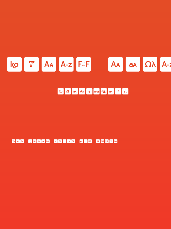 Icons OpenType Regular Poster