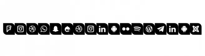 Icons Social Media 1  Free Fonts Download