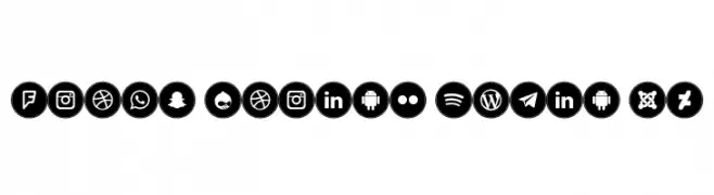 Icons Social Media 10  नि: शुल्क फ़ॉन्ट्स डाउनलोड