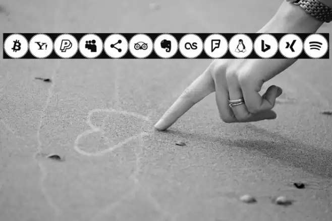 Icons Social Media 11 Font examples