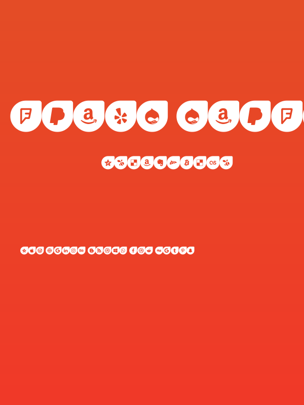 Icons Social Media 12 Poster