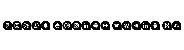 Icons Social Media 13  Free Fonts Download
