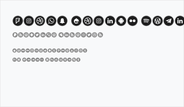 Icons Social Media 15 Business Card