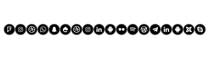 Icons Social Media 16  لخطوط تنزيل