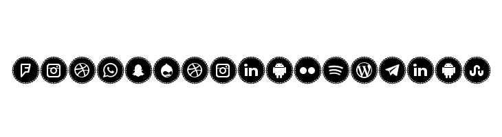 Icons Social Media 3 फ़ॉन्ट