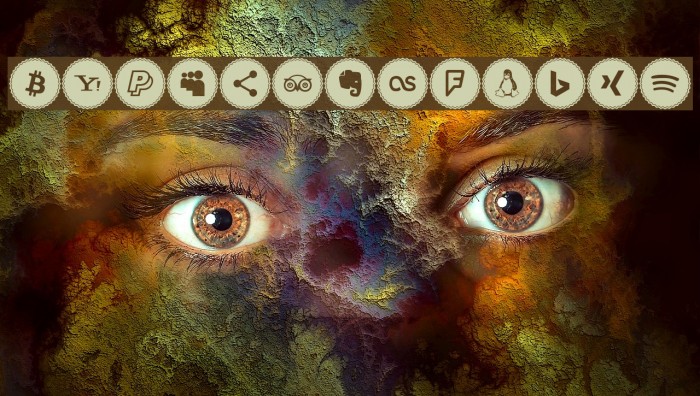Icons Social Media 3 फ़ॉन्ट examples