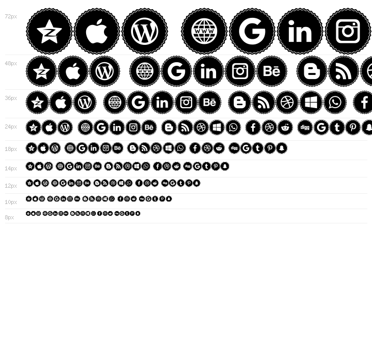 Icons Social Media 3 Waterfall
