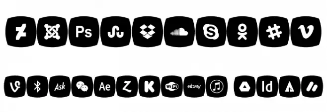 Icons Social Media 5 Font OTHER CHARS