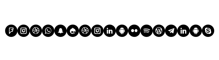 Icons Social Media 6 Шрифта