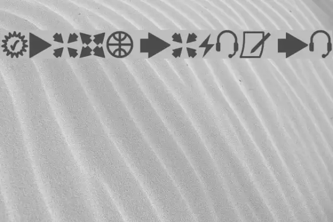 Icons South St Font examples