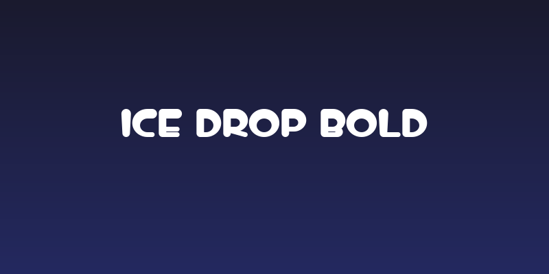 iCE DROP Bold Social Header