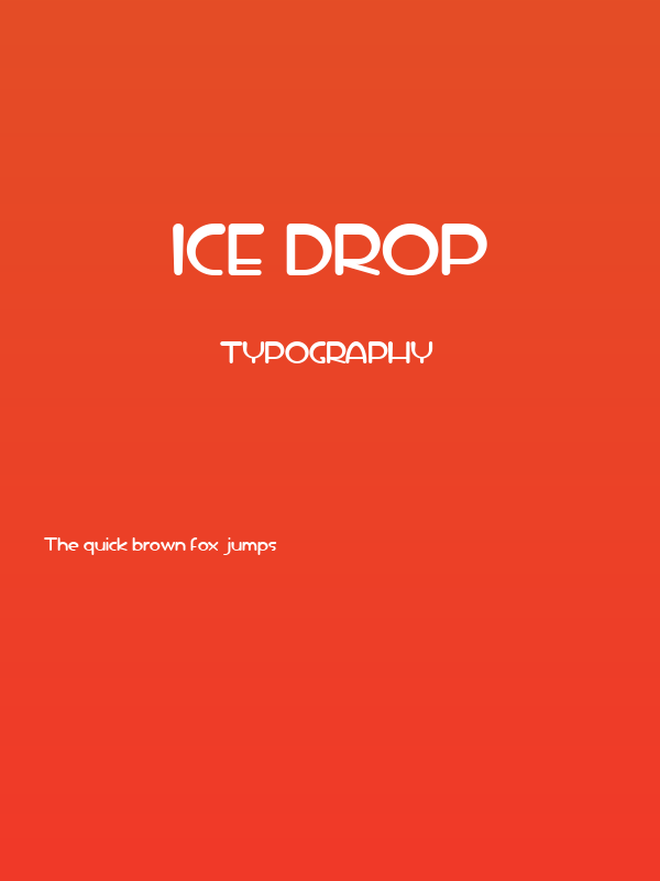 iCE DROP Poster