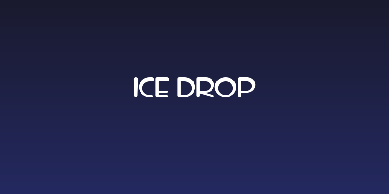 iCE DROP Social Header