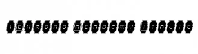 iChrono Academy Italic  免费字体下载
