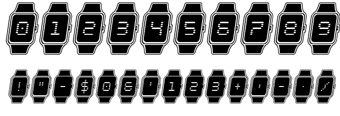 iChrono Academy Italic Font OTHER CHARS