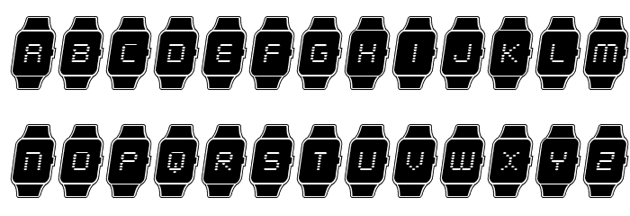 iChrono Academy Italic Font LOWERCASE