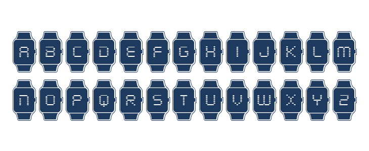 iChrono Academy Lowercase