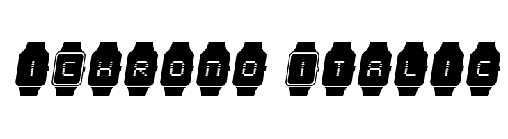 iChrono Italic  font caratteri gratis