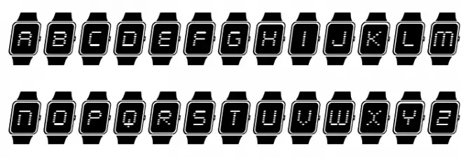 iChrono Italic フォント 大文字