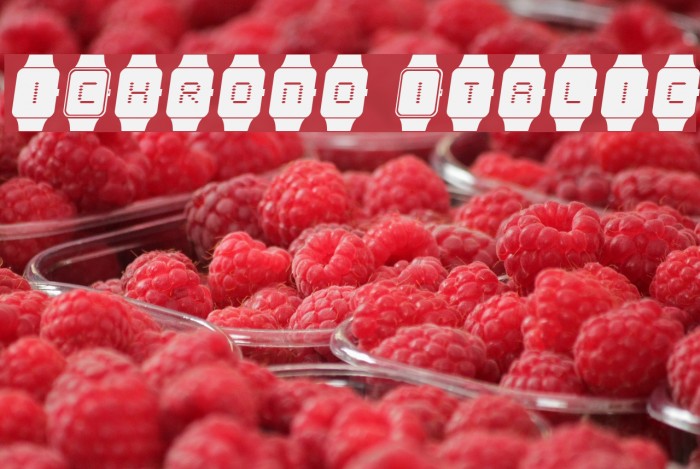 iChrono Italic Font examples