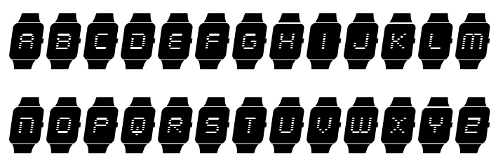 iChrono Italic Font LOWERCASE