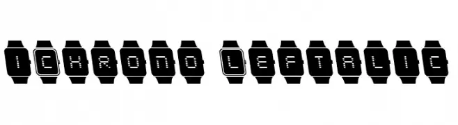 iChrono Leftalic  font caratteri gratis