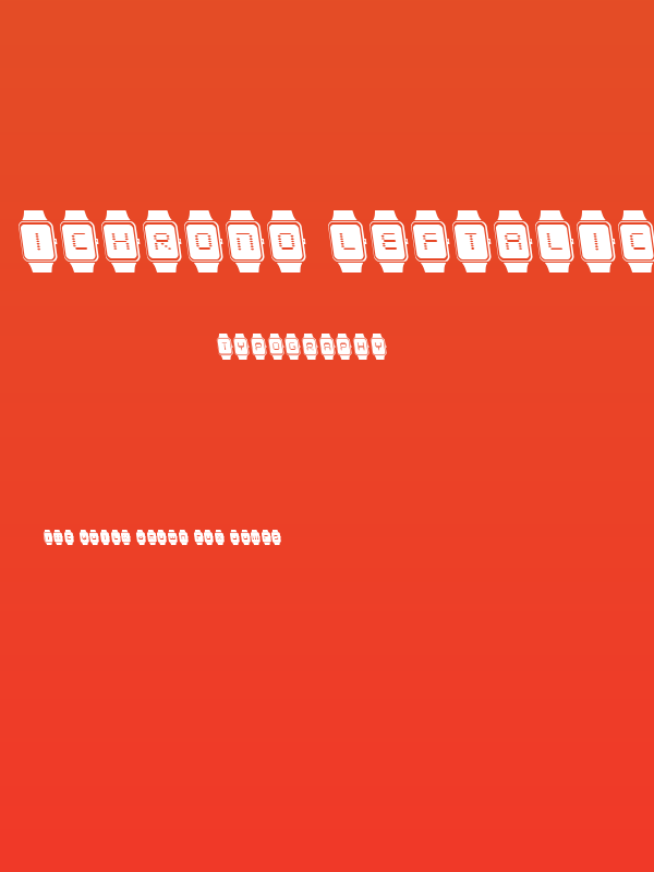 iChrono Leftalic Poster