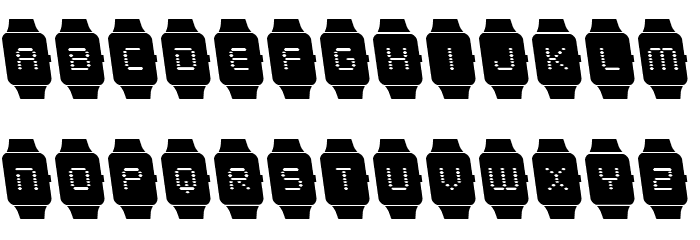 iChrono Leftalic Font LOWERCASE